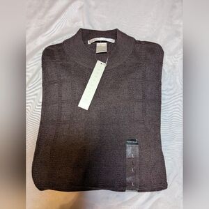 Perry Ellis Men's Sweater Style: MK4660‎ Size Large Color Elder Berry NWT